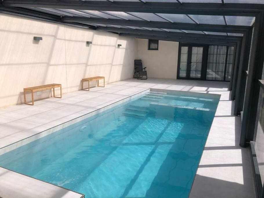 Alojamiento El Pez Casa Con Piscina Climatizada Villafranca de los Caballeros エクステリア 写真